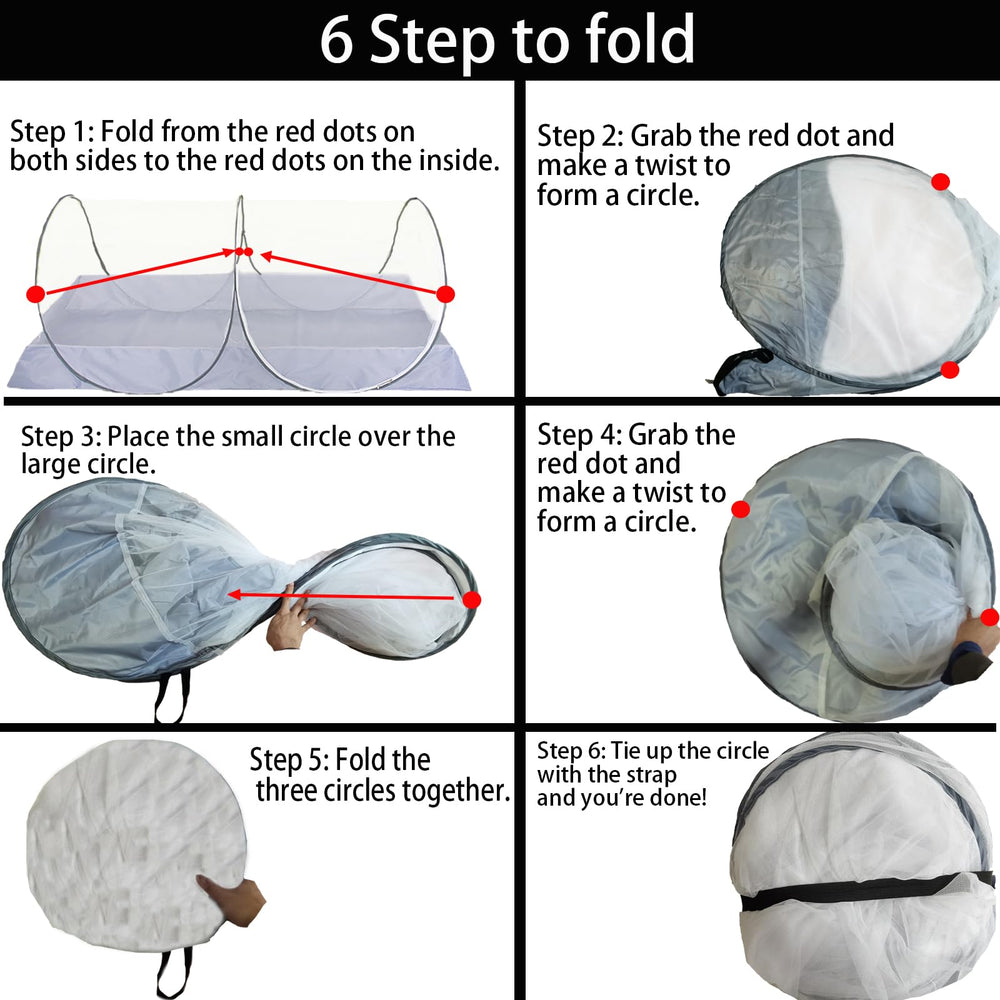 CMINGJ family-friendly net for camping or patio use