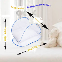 CMINGJ foldable travel mosquito net folds to a 20 cm circle for storage