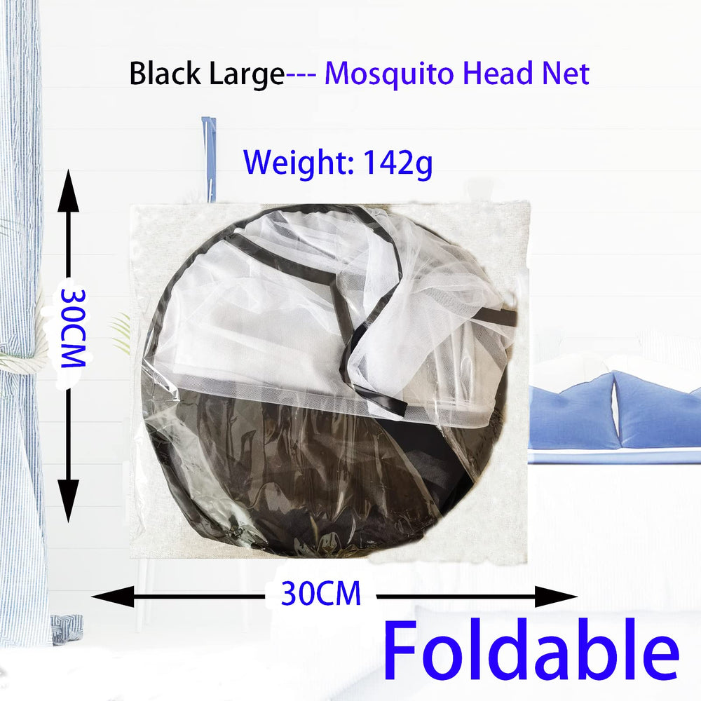CMINGJ head net attached to camping gear for outdoors.