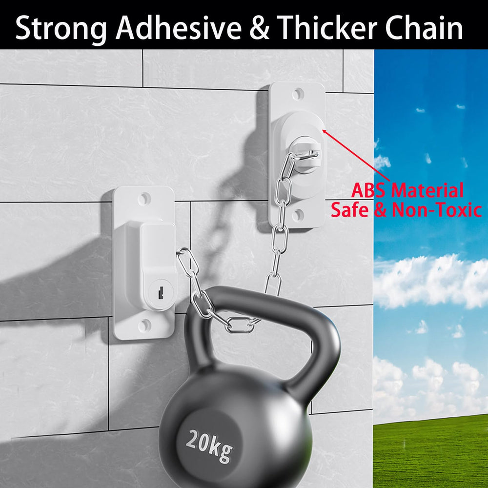 CMINGJ window lock installed for childproofing and ventilation safety