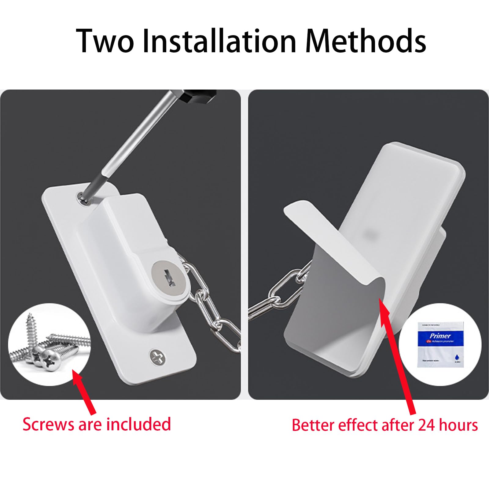 Unboxing CMINGJ safety locks with 6 keys and screws included