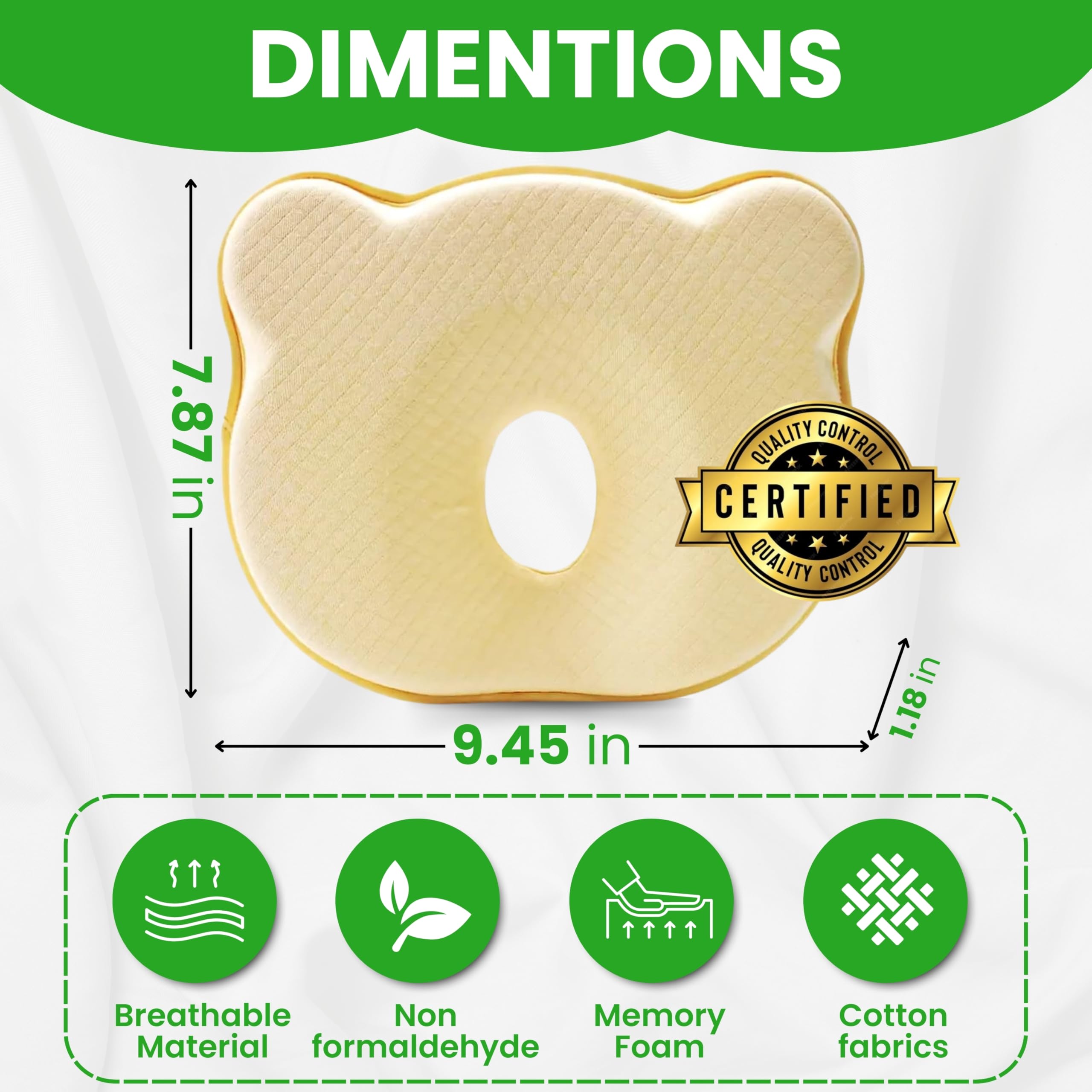 Lightweight and portable pillow for travel and daily use