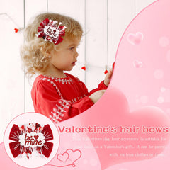 CN Valentines bows red velvet pair adds rich texture and cute flair