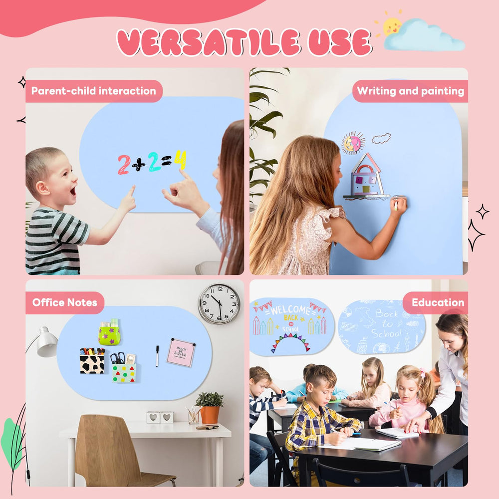 Cnbnd chalkboard adheres to smooth or textured walls, expanding placement options.