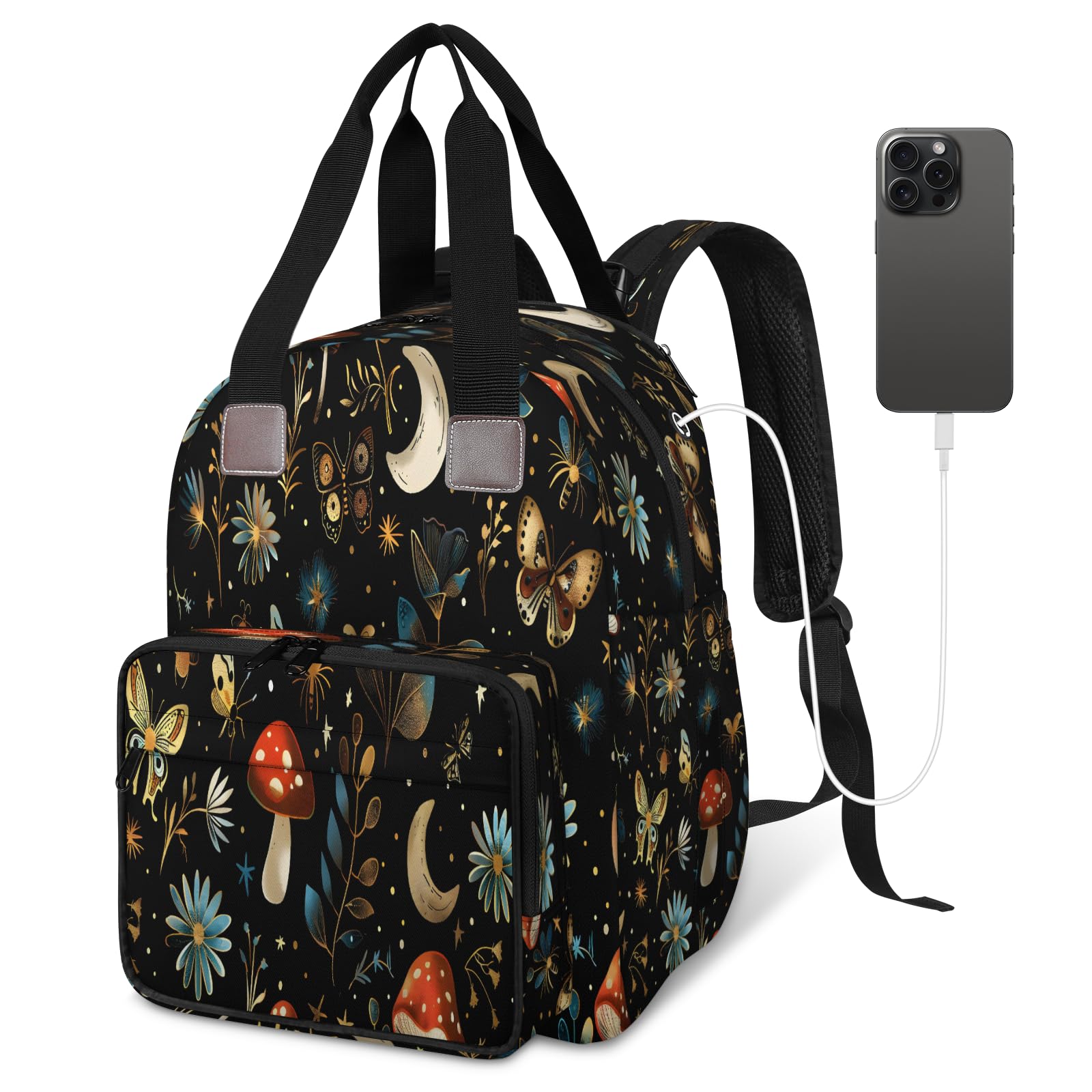 CNNINGYI waterproof diaper backpack highlights large capacity for travel-ready baby supplies.