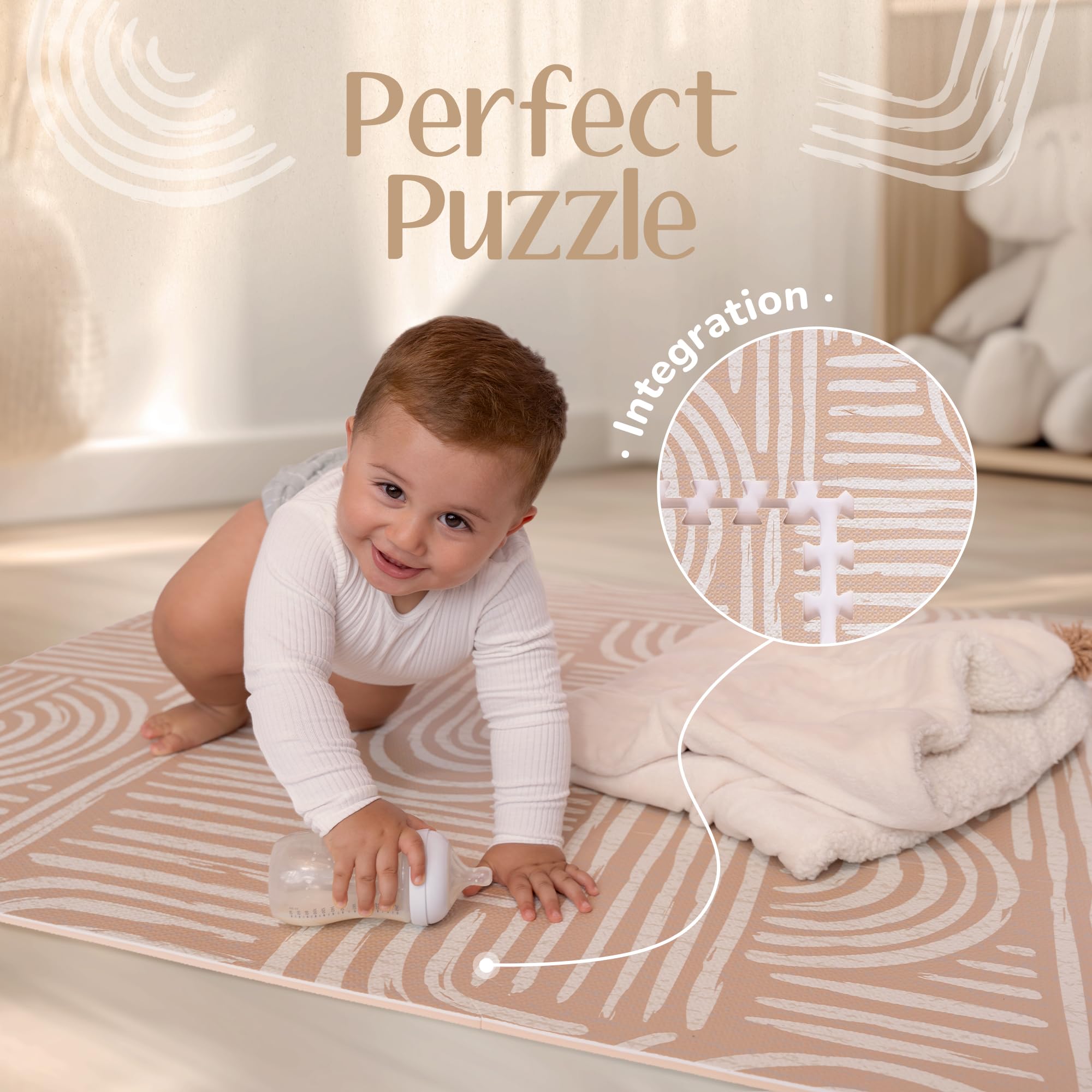 Co-Toddlery neutral design blends with nursery or living spaces.