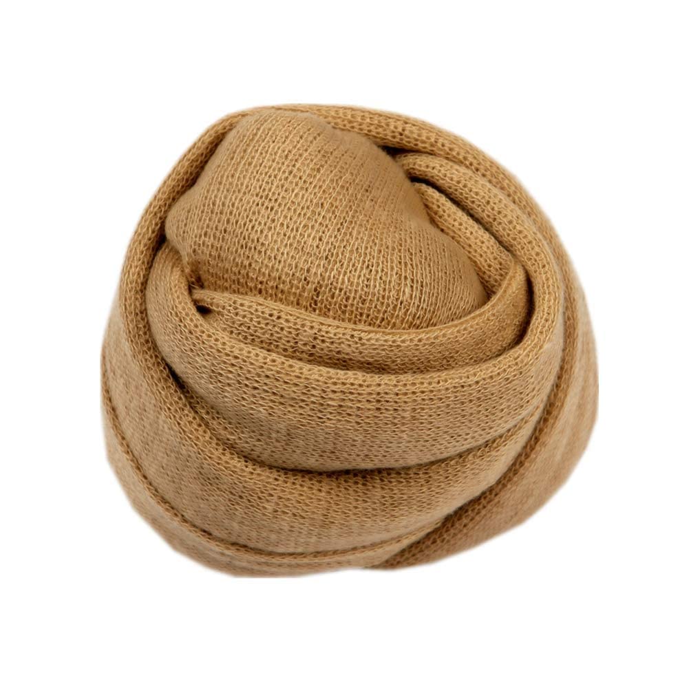 Coberllus brown knit wrap soft stretch fabric for secure positioning