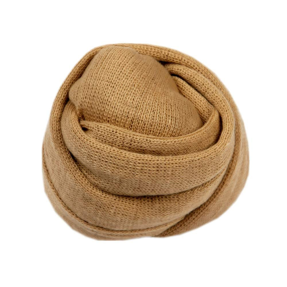 Coberllus brown knit wrap soft stretch fabric for secure positioning