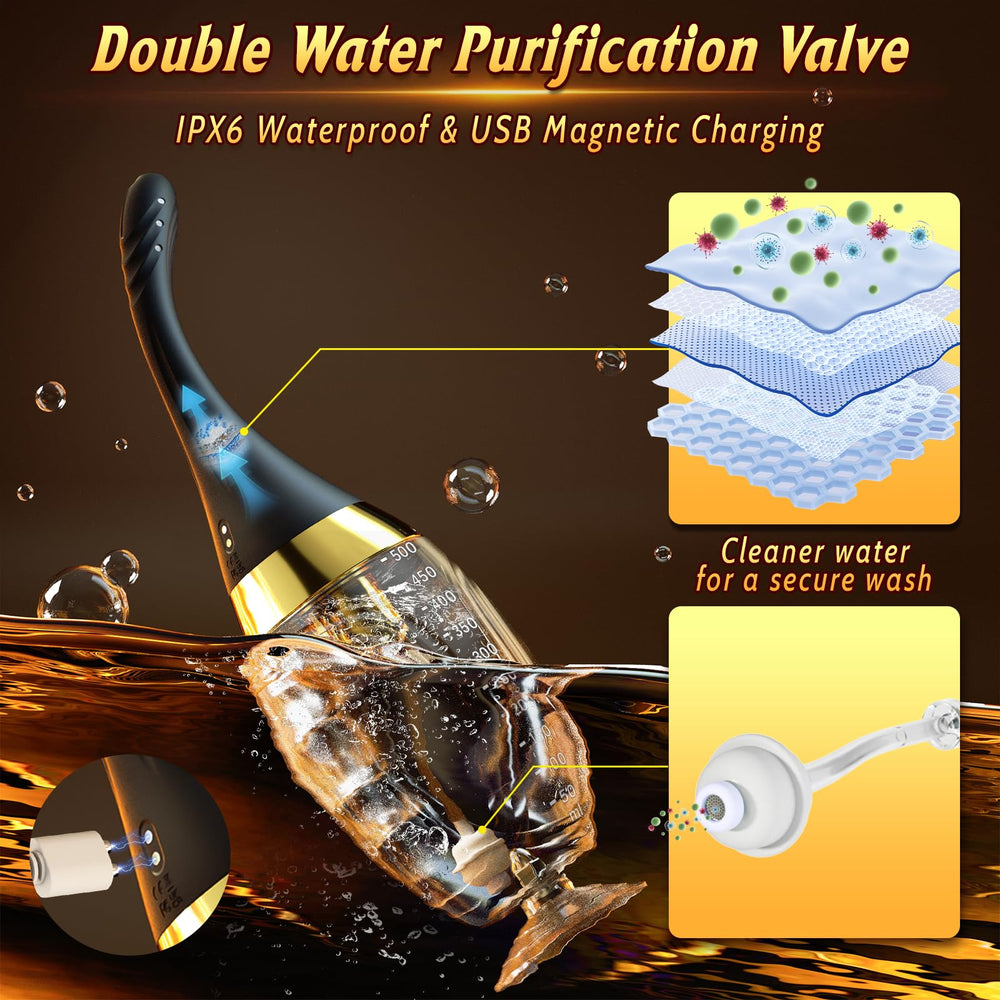 Cocenissy 7-spray hole design with 5 speeds for thorough cleansing