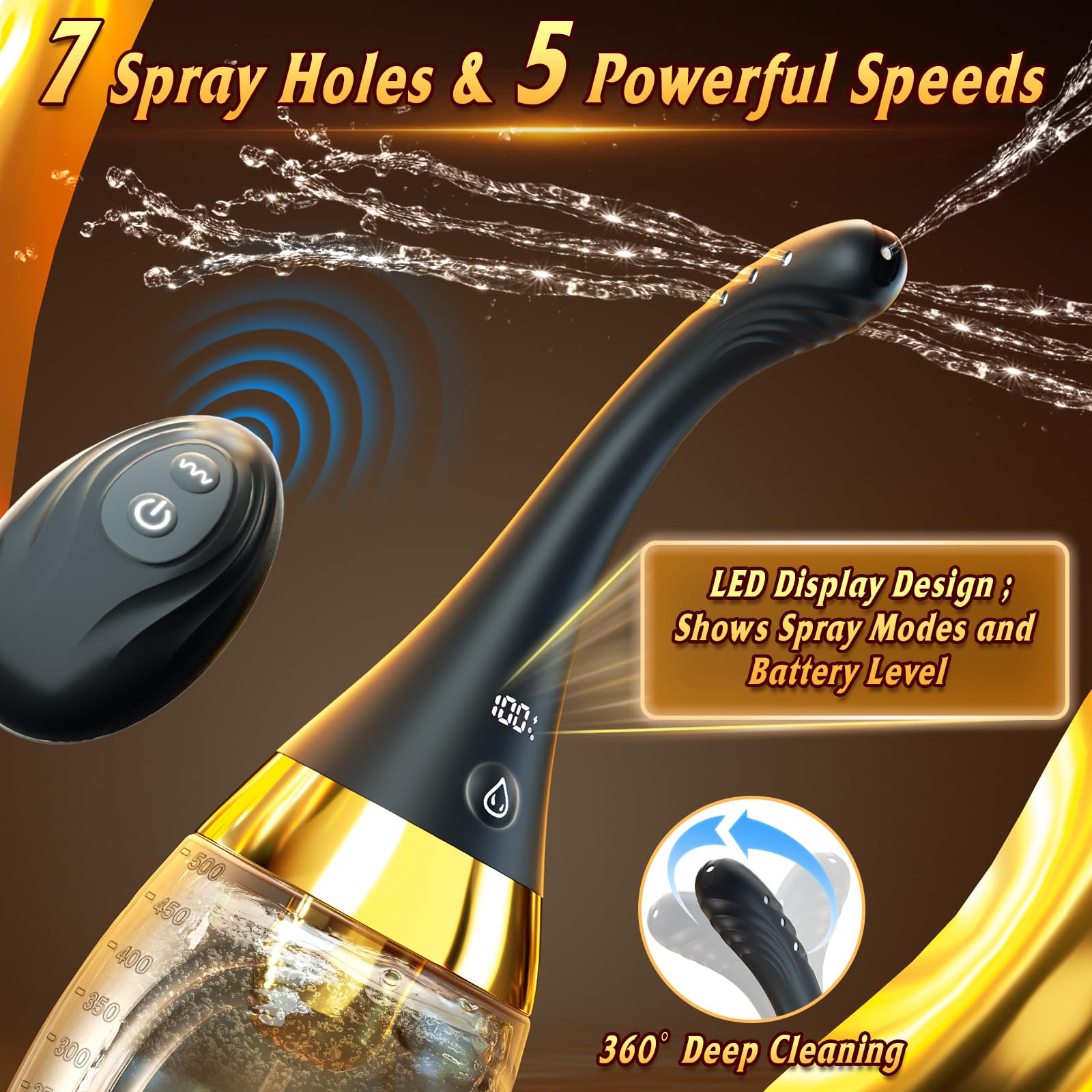 Cocenissy soft bendable nozzles adapting to body curves for comfort