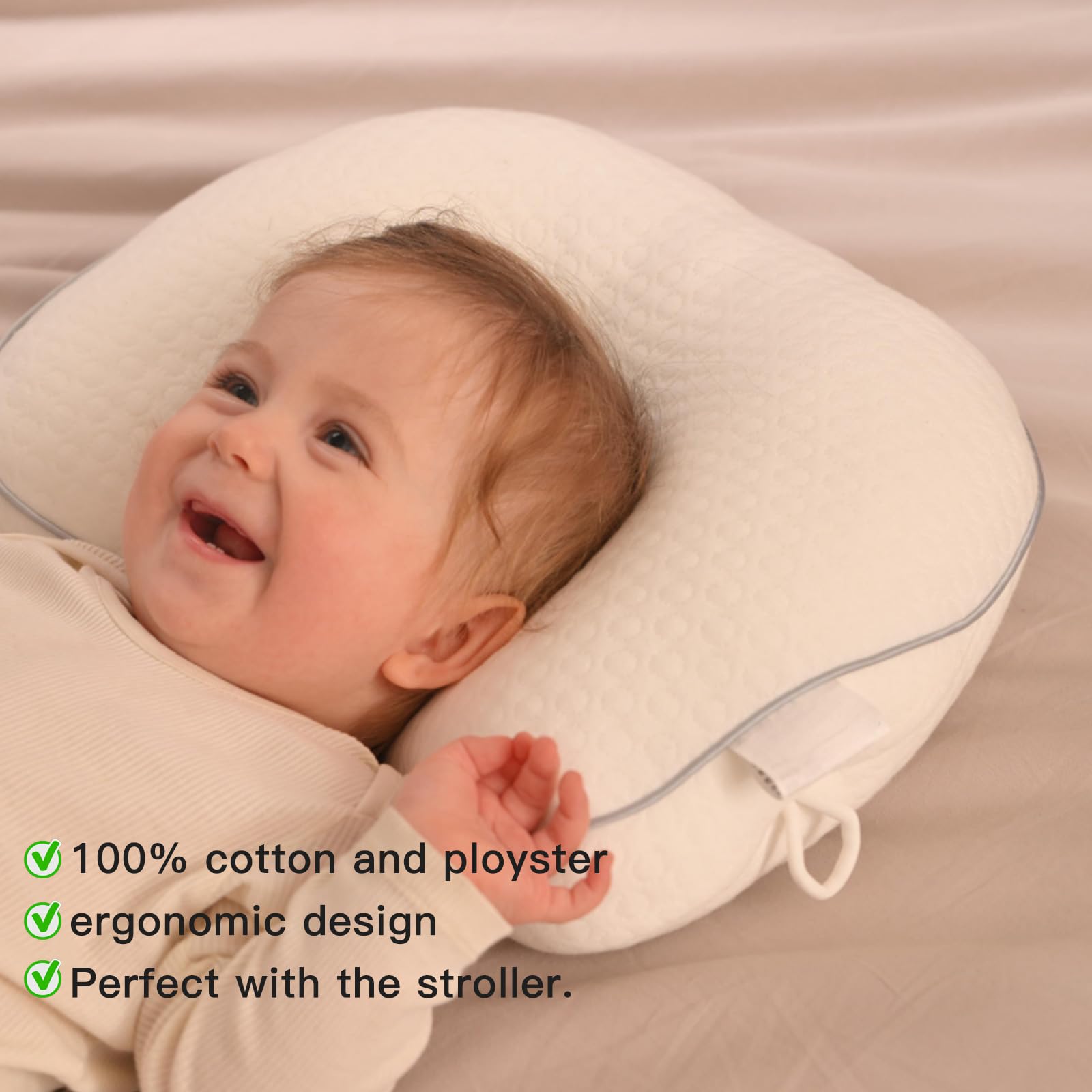 Cococu lightweight and portable pillow ideal for travel and daycare.