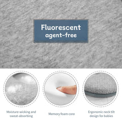 Cococu memory foam baby pillow stroller-travel offers on-the-go head support.