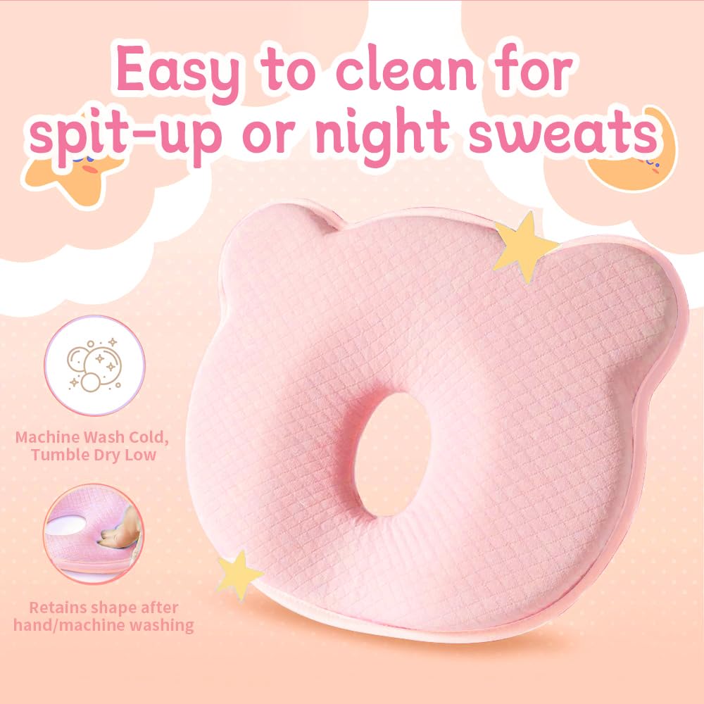 Cococu pillow in car seat shows portable head support for travel.