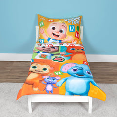 CoComelon Learning is Fun comforter provides soft warmth for bedtime