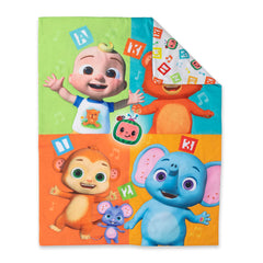 CoComelon Learning is Fun fitted sheet keeps a snug toddler fit