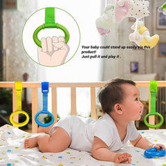 Codree baby playpen pull-up rings yellow versatile for travel and home.