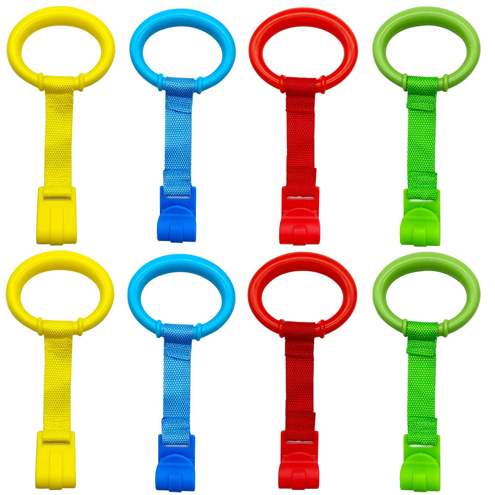 Codree blue pull up rings provide safe standing support for toddlers.