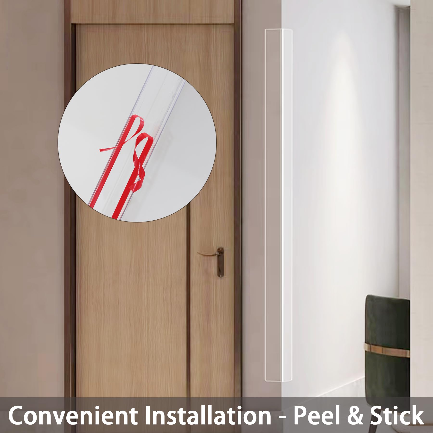 Coengwui transparent corner guard offers wall protection with minimal visibility