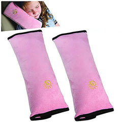 COFFLED kids seatbelt pillow set provides cozy neck support during car trips.