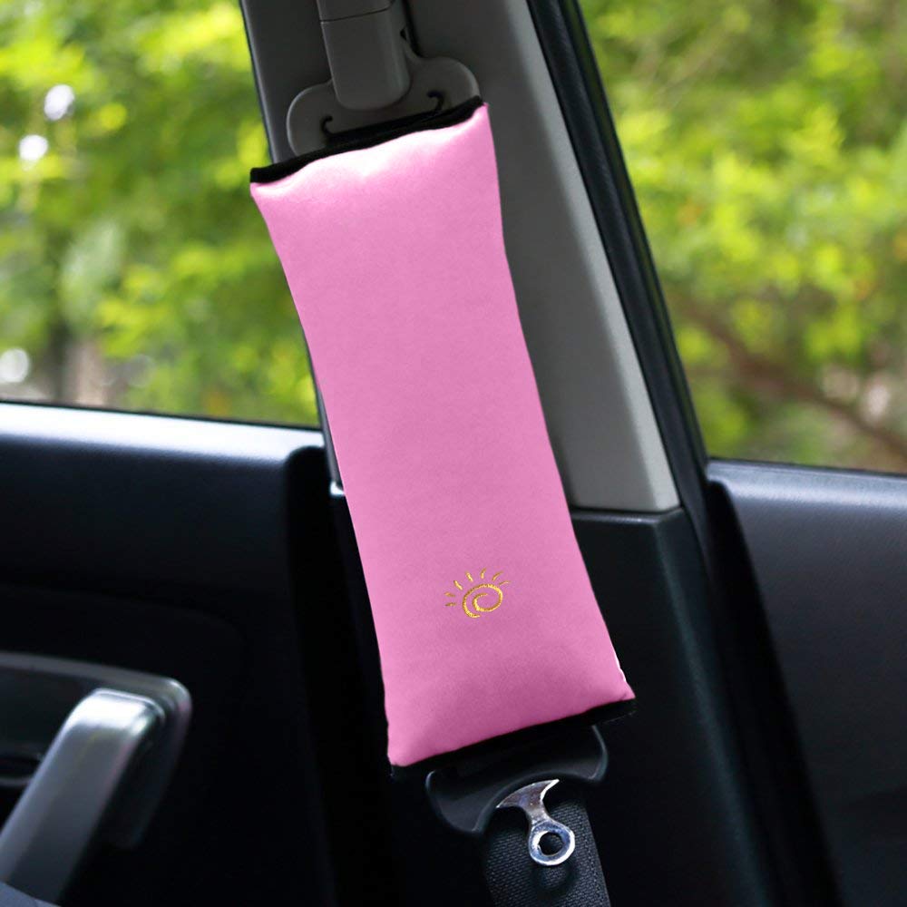 COFFLED seatbelt pillow strap covers reduce belt friction on skin.