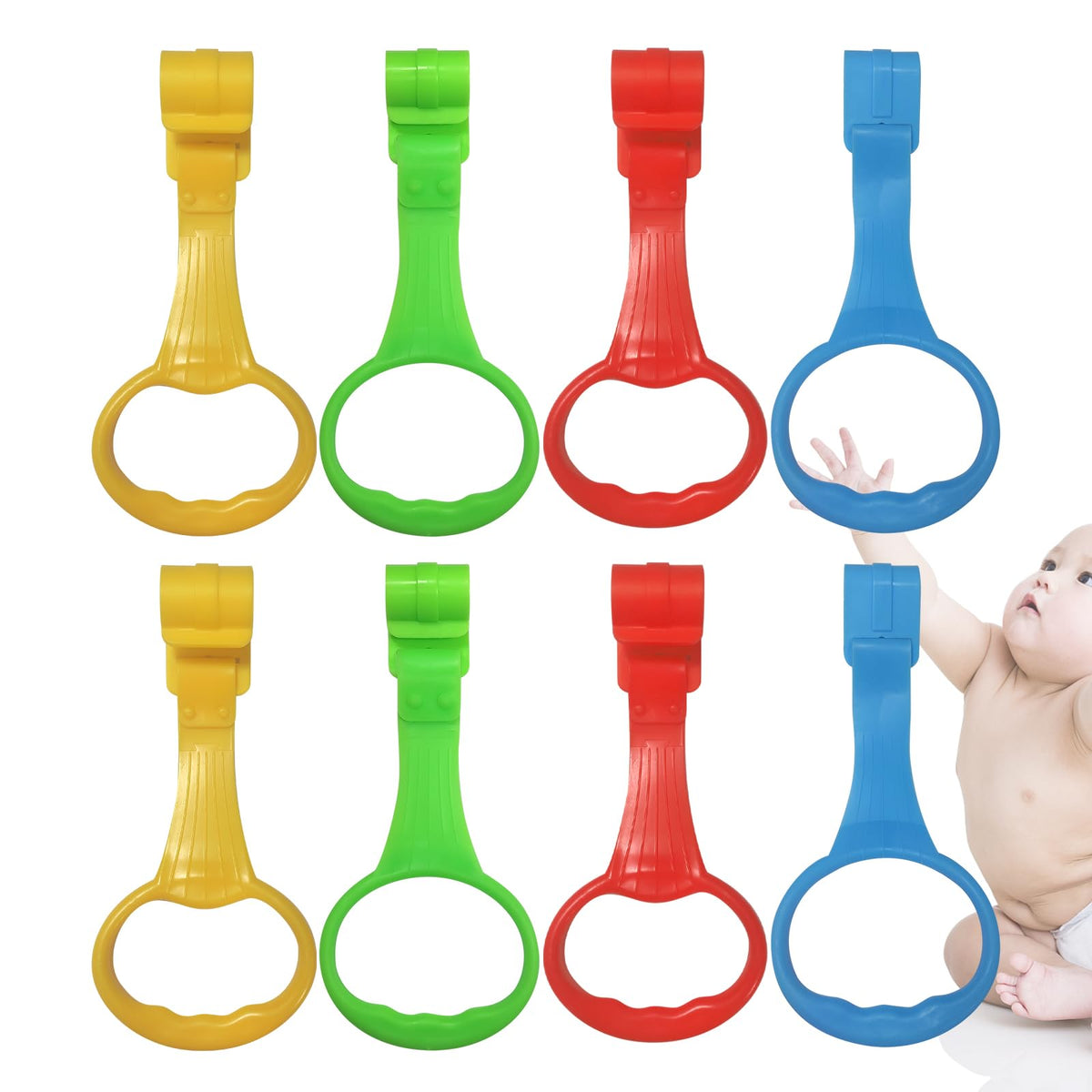 COHEXA Baby Pull Up Ring 8 Pack for gentle standing support during learning.