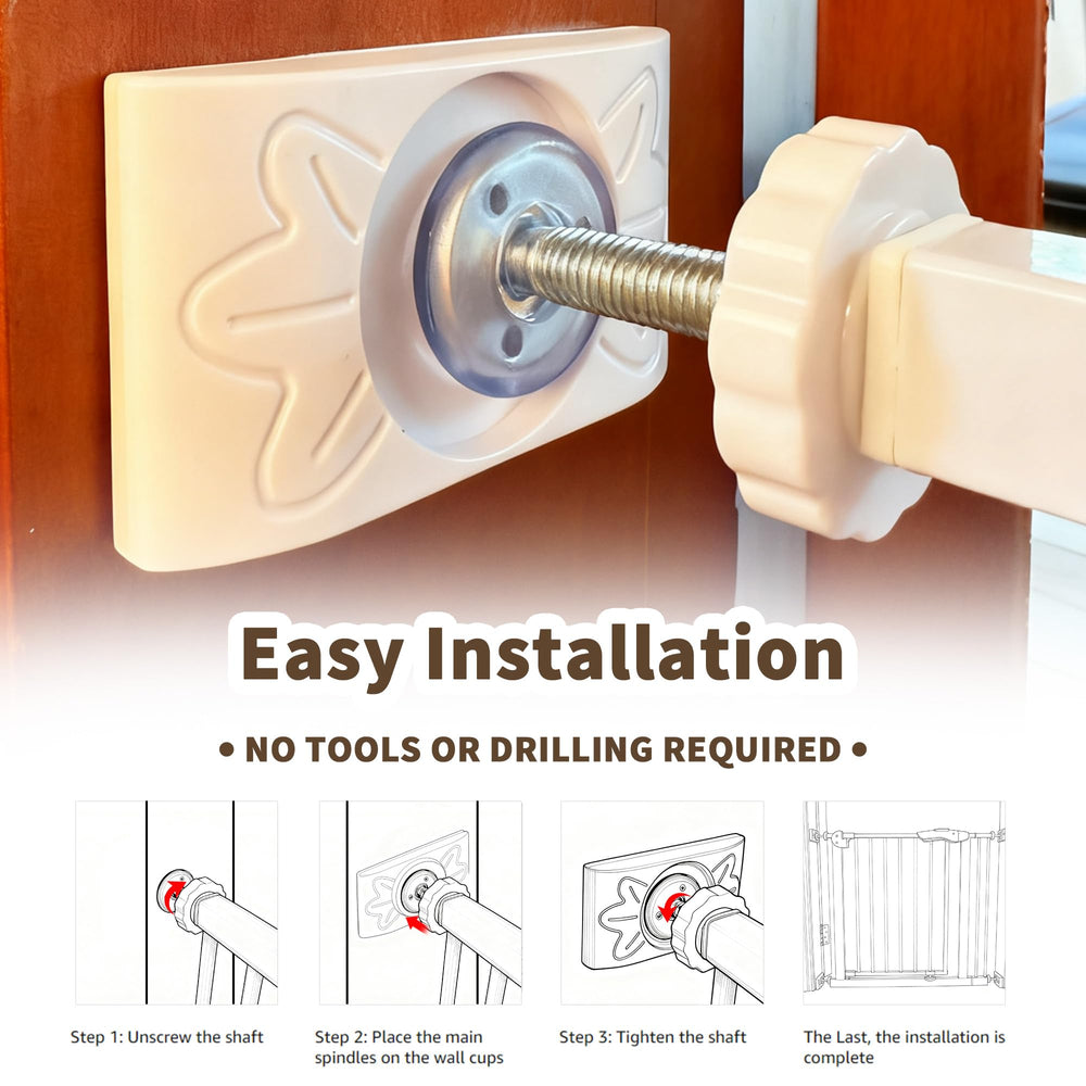 COIHTOE universal gate protector pad fits most gates for wall protection