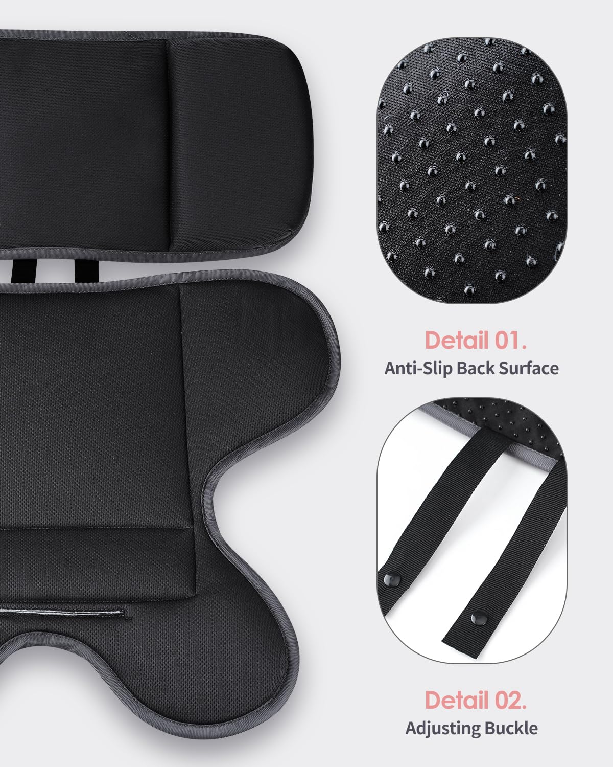 CoiiJoii insert for Evenflo keeps baby positioned with soft cushioning.