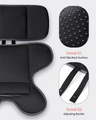 CoiiJoii insert for Evenflo keeps baby positioned with soft cushioning.