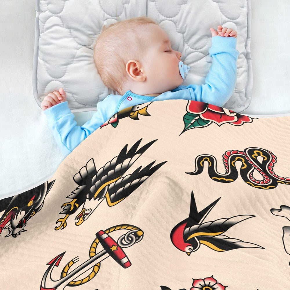 Coikll stroller use baby blanket folded for on-the-go warmth