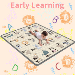 Coilace play mat machine-washable for easy, quick cleaning