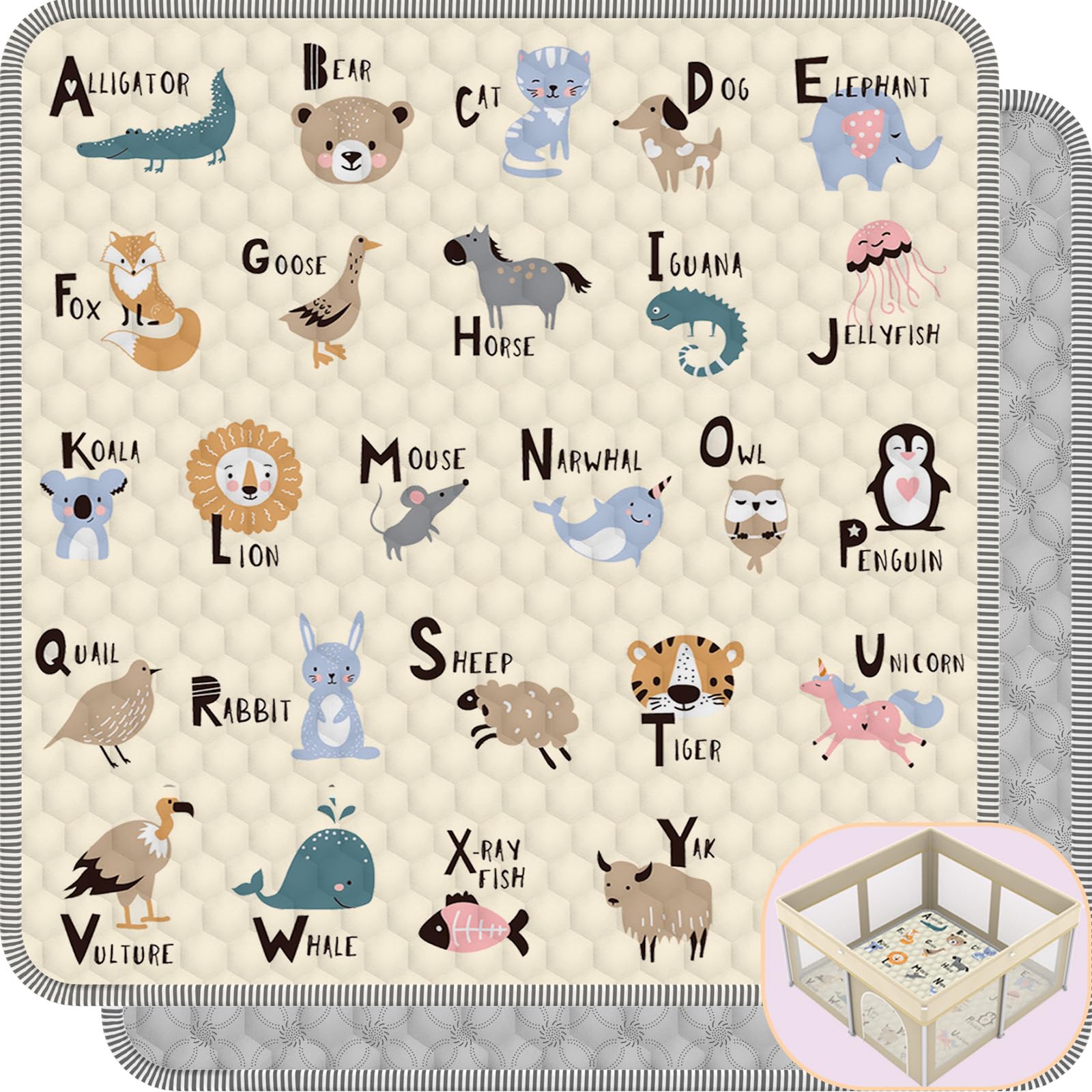 Coilace baby play mat with soft surface for crawling and tummy time.