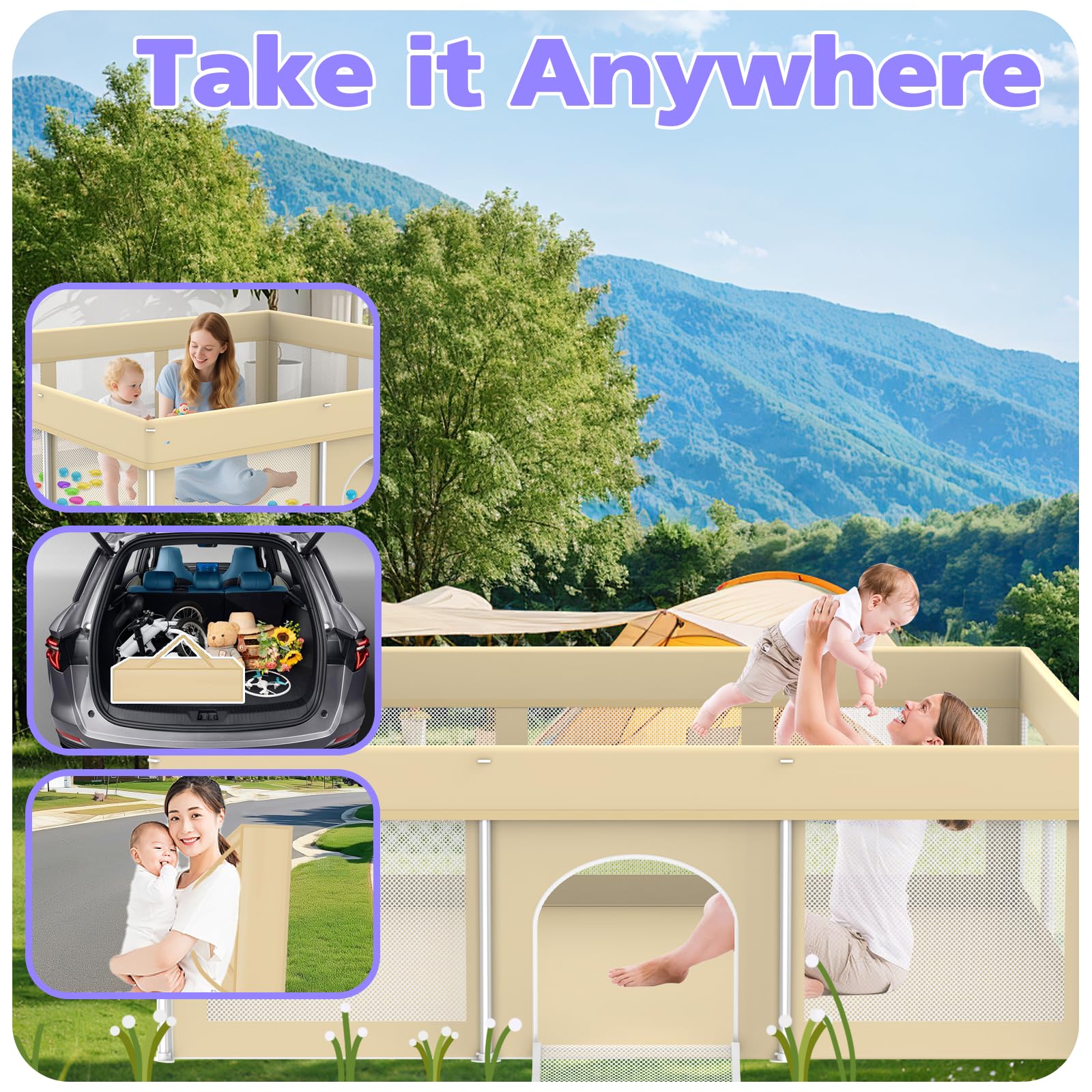Coilace indoor and outdoor use suits living room or yard adventures.