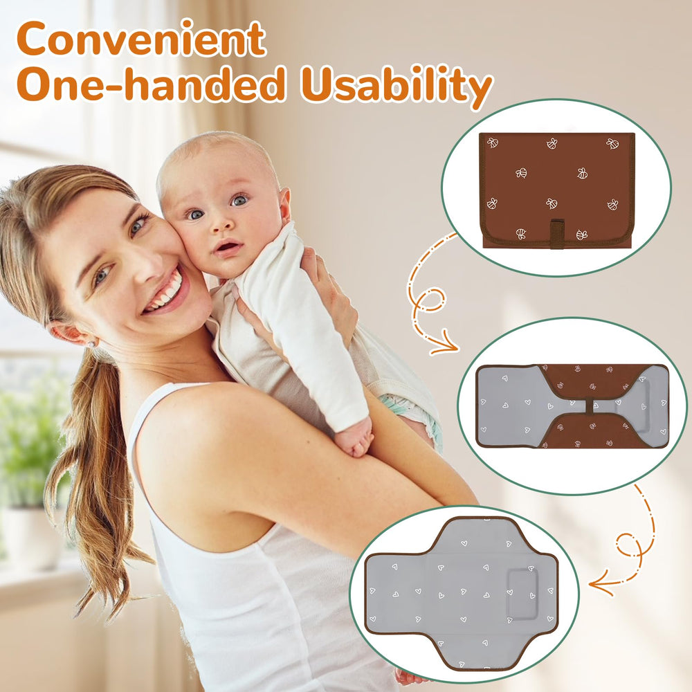 Coinarin changing-pad travel-friendly and lightweight for on-the-go use.