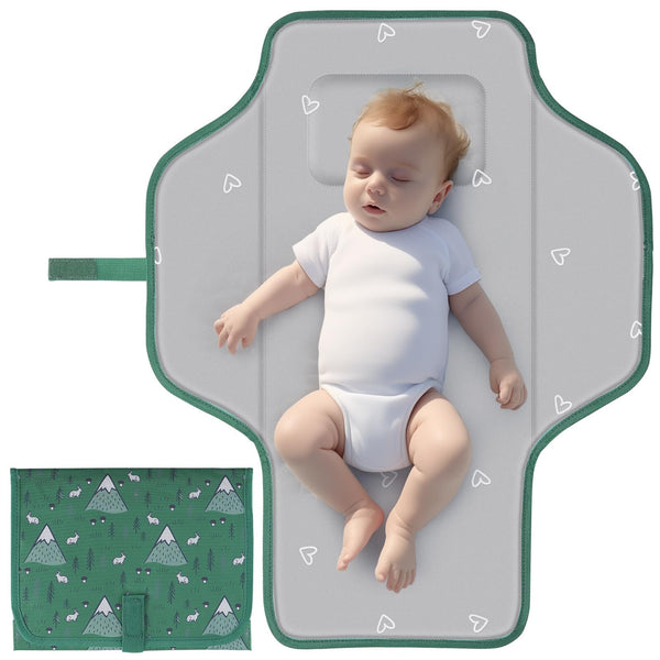 Coinarin portable changing pad in closed state for mess-free on-the-go use.