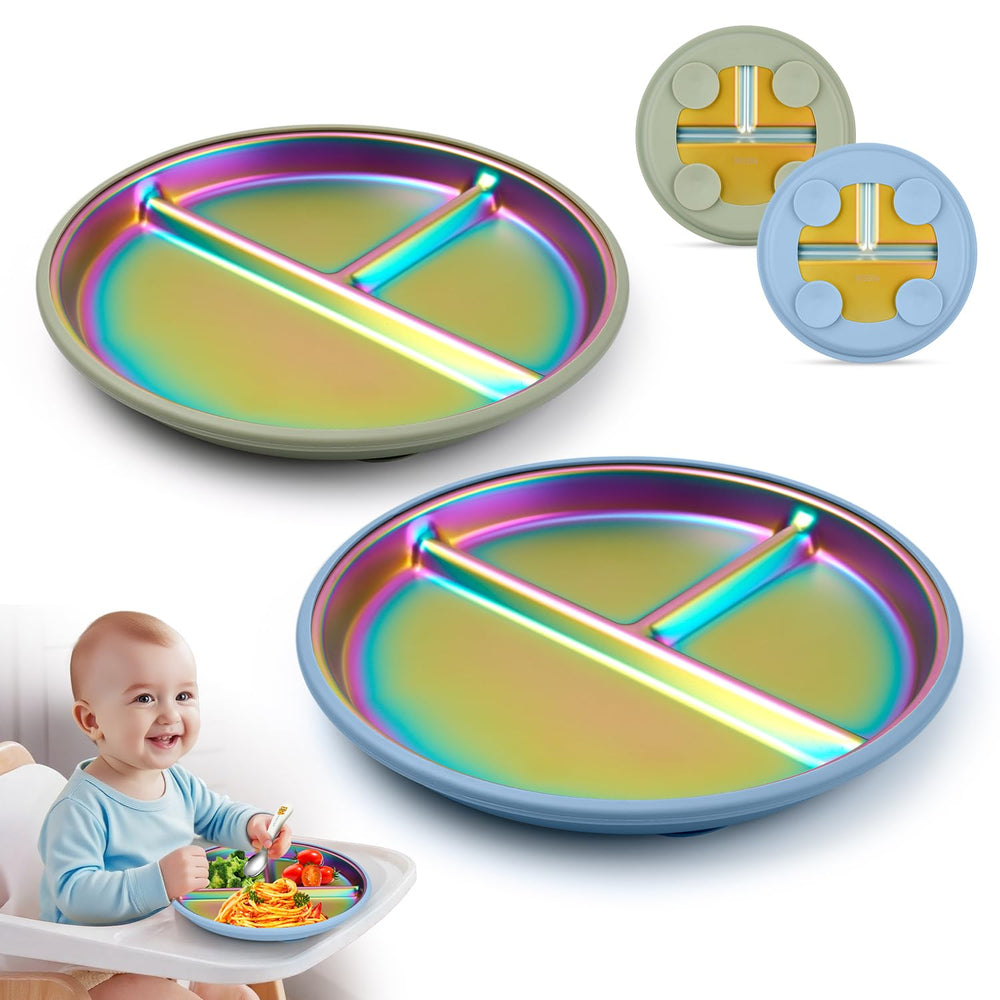 Coinicxcel toddler plate set ideal for family picnics and travel