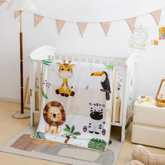 Cokouchyi Safari comforter featuring jungle animals for cozy warmth