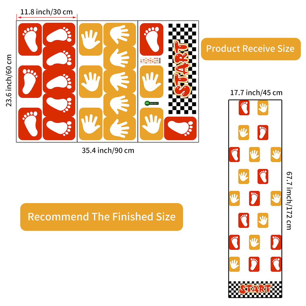 COKOYY removable floor sticker kit easy to reposition without damage