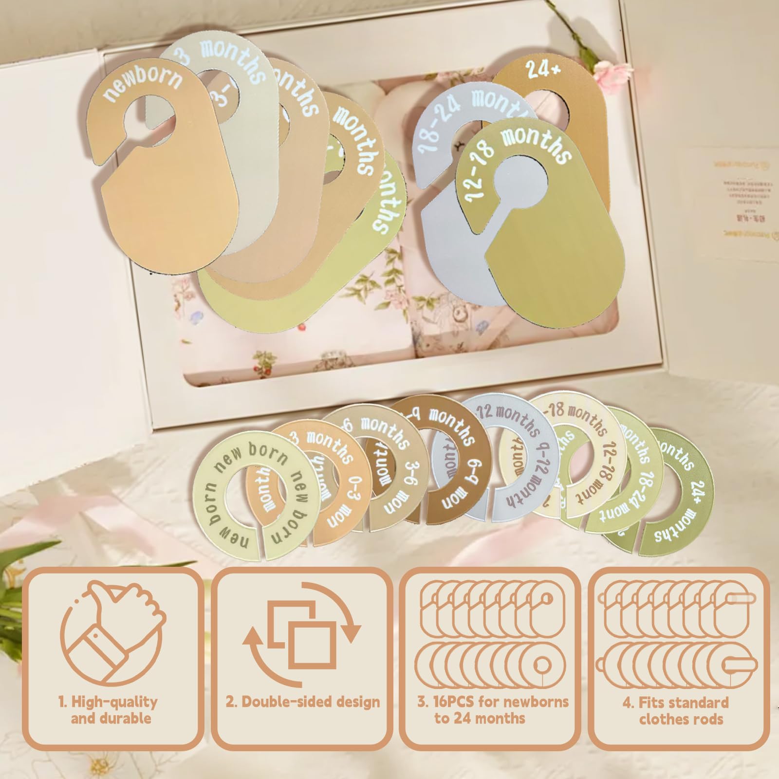 COLAYERIST color-coded labels help parents quickly match clothes by size