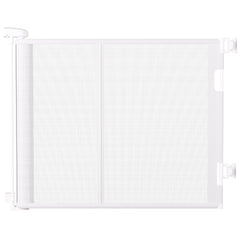 Colbabe retractable gate rolled for compact storage and doorway setup