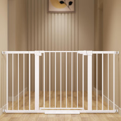 Colbabe baby gate wide 29-57 inches offers adjustable fit for doorways and safety.