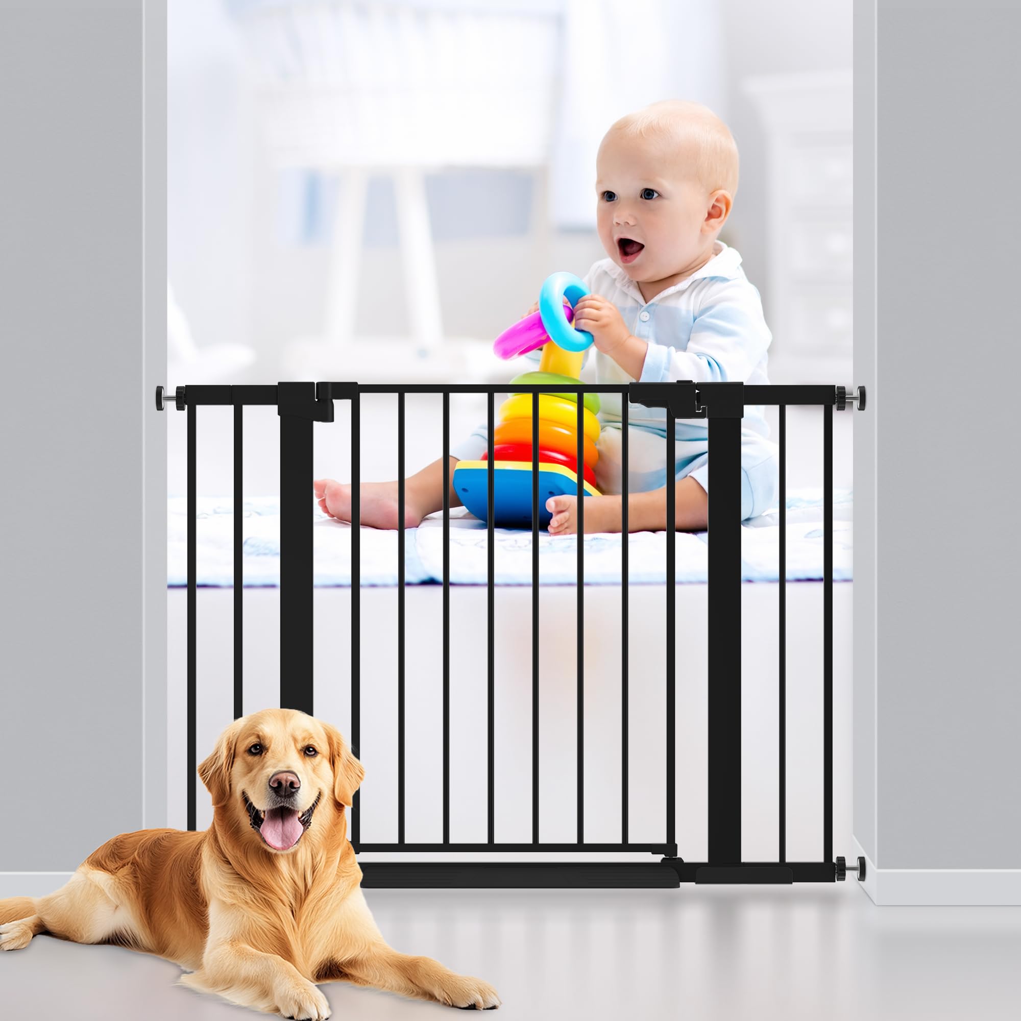 Colbabe gate installed in a doorway for easy walk-through during daily use