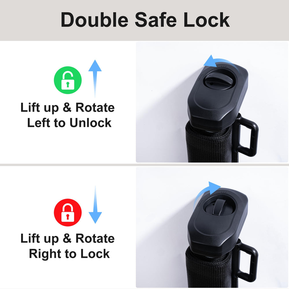 Colbabe one-hand operation gate for busy parents on the go.