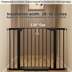 Colbabe top rail indicator shows when the gate is locked