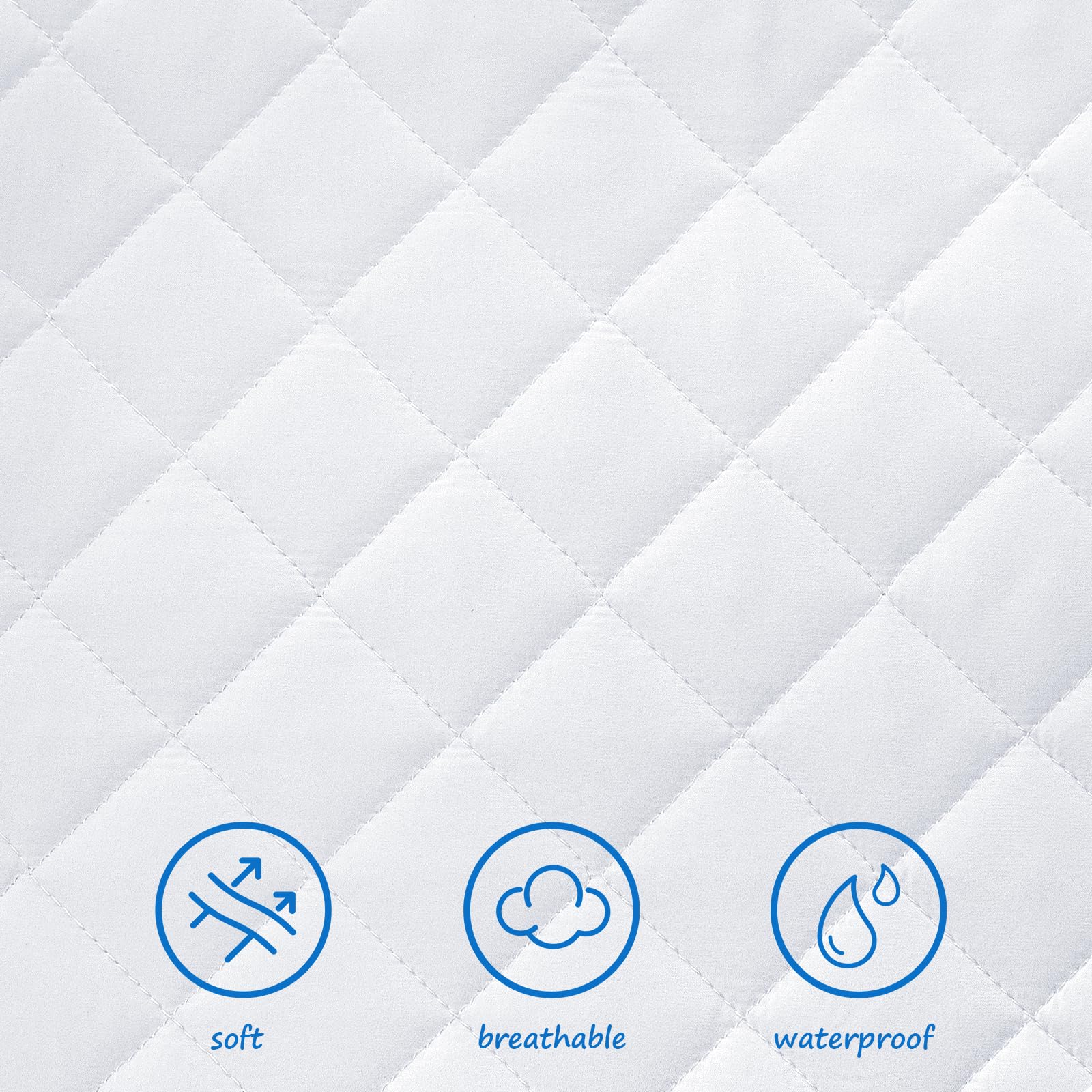 Coldwind machine washable bassinet pad for easy cleanup.