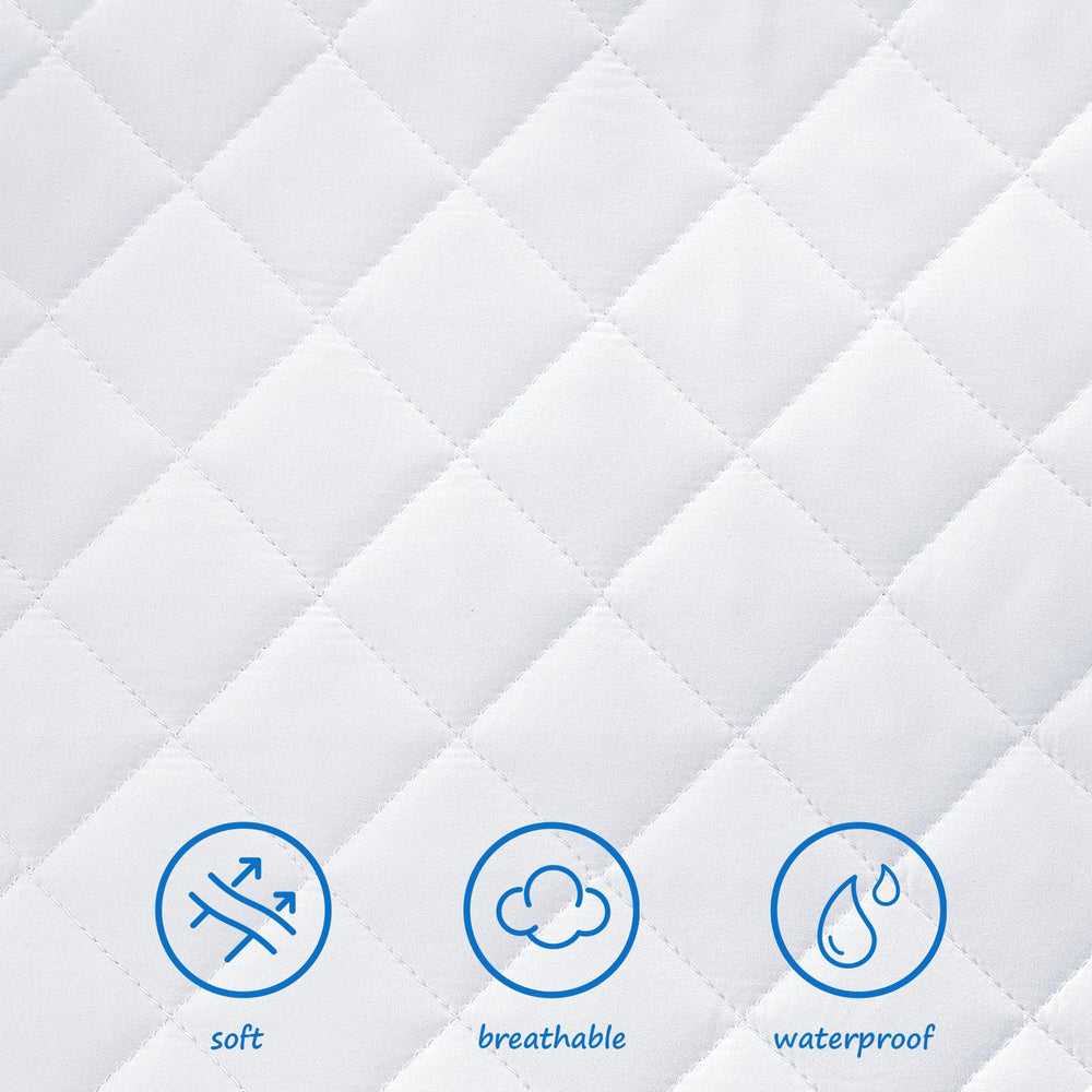 Coldwind machine washable bassinet pad for easy cleanup.