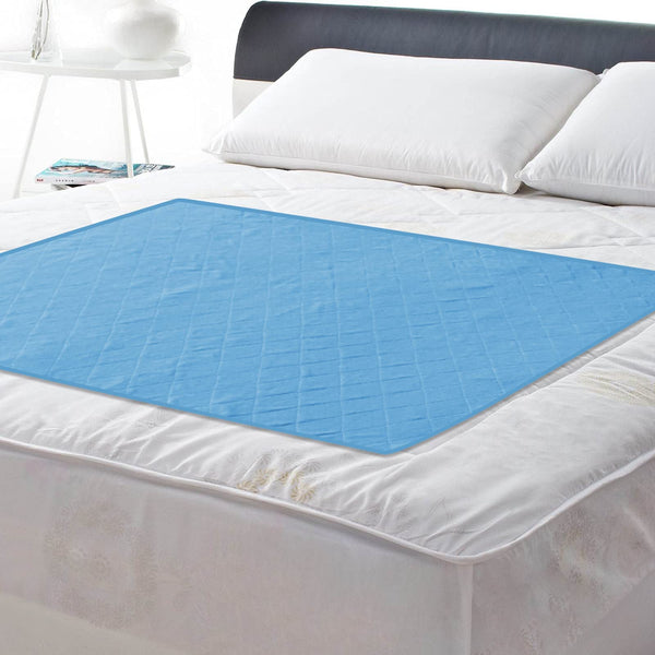 Coldwind bed pad 34x52 with non-slip backing for silent overnight protection.