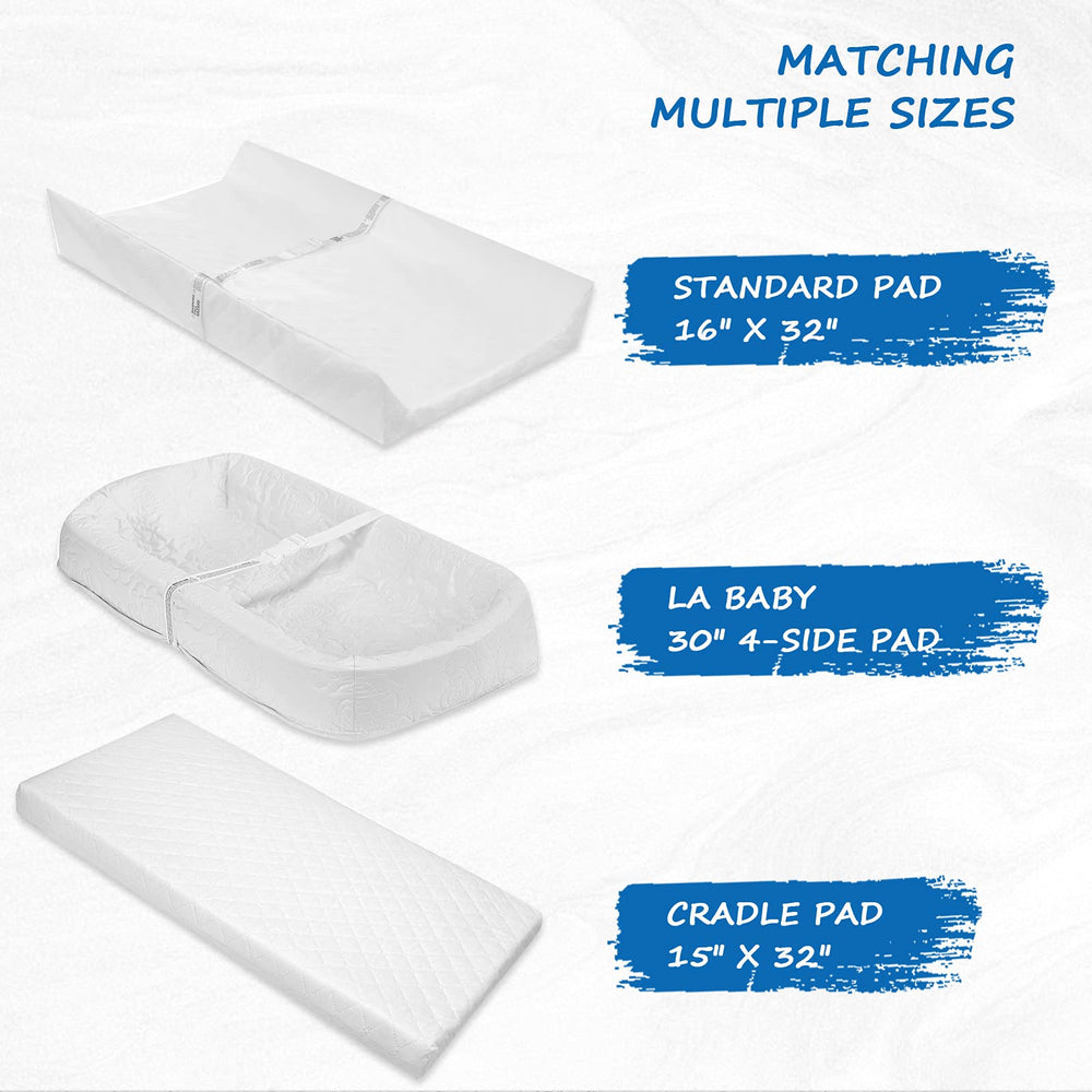 Coldwind changing pad cover with elastic snug fit for flat bedding.