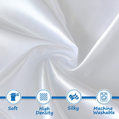 Coldwind satin bassinet sheet fit-on-mattress image shows secure snug fit