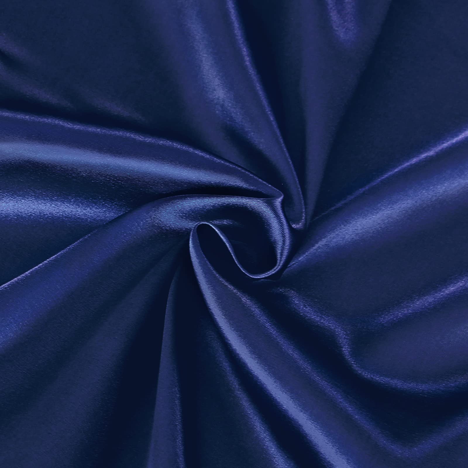 Coldwind satin crib sheet navy with elastic edge for secure mattress coverage.