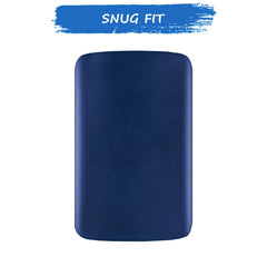 Coldwind satin pack and play sheet demonstrates snug fit on play surfaces